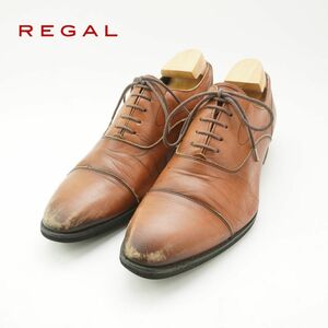 REGAL リーガル 26.0 ビジネスシューズ 革靴 内羽根式 レザー ブラウン/RC102