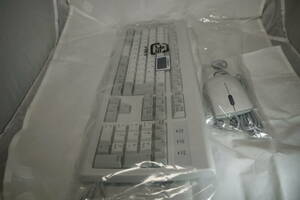 純正新品 NEC KB-1776 PS2接続 有線 日本語キーボード JP配列 ホワイト マウス セット 新品未使用