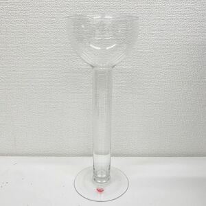 refle● 未使用保管品　point a la ligne 水そうアルキメデスキャンドルスタンド　ガラス　フランス　インテリア　レトロ