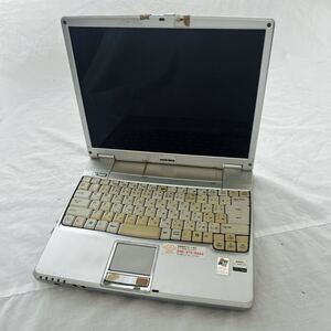 ノートパソコン本体　SHARP Mebius？ PC-CL1-5CA? WindowsXP？　DC19V？　3.16A？　シャープ　パーツ取り　ジャンク品　送料無料