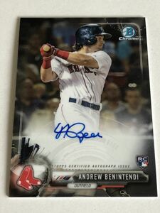 ＜ホワイトソックスと大型契約!!＞■ベニンテンディー(BENINTENDI) 直筆サインルーキーカード(AUTO RC)■2017 BOWMAN CHROME 