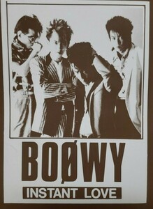 貴重レア商品【BOOWY☆INSTANT LOVE】 1983年9月25日☆BOWYの2枚目のオリジナル・アルバム☆氷室京介☆布袋寅泰☆送210円☆