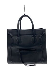 CELINE◆ラゲージ ファントム/ハンドバッグ/レザー/BLK//