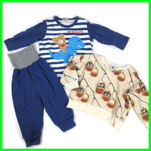 ≡★PETIT BATEAU(プチバトー)＆ミキハウス★男の子向け★子供服セット★18か月(80ｃｍ)★計2点★