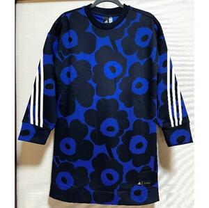 adidas(アディダス) MARIMEKKO(マリメッコ) レディース ワンピース スウェットドレス スポーツ Mサイズ トレーナー (新品タグ付き未着用品)