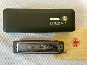 26　HOHNER　ホーナー　ハーモニカ　Chromonica 270　クロマチック　ドイツ製　12穴 