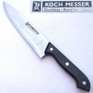 牛刀包丁 KOCH MESSER Stainless・Rostfrei・Inox 刃長約220㎜ 両刃 洋包丁 スライサー シェフナイフ 調理器具 刃物 【3075】