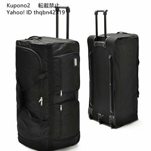 ボストンキャリ キャスターバッグ 2way キャリーバッグ 折りたたみ 3輪 撥水加工 旅行 合宿 出張 旅行バッグ スーツケース ブラック 200L