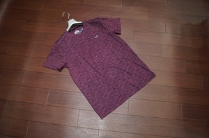 Hollister ホリスター 杢柄 カモメ ワンポイント刺繍 Tシャツ 半袖/M/ワイン/赤系/メンズ Tシャツ アバクロ a&f カットソー