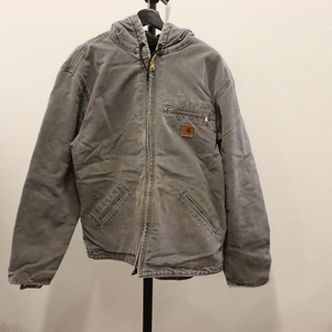 f984 2000年代製 CARHARTT カーハート シエラジャケット■00s 表記Mサイズ グレー 裏地ボア ダック GVL アメカジ ストリート 古着 古着卸