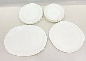 ！！CK@ 美品あり Noritake 皿 おまとめ 12枚 ノリタケプレート 大皿 平皿 ホワイト 洋食器 　お皿　ホワイト　無地