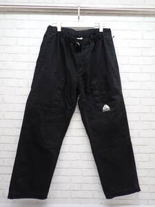 308【1円～】Supreme シュプリーム × NIKE ナイキ ACG 22AW チノパンツ BELTED DENIM PANT カーゴパンツ Lサイズ ブラック D07201-0101