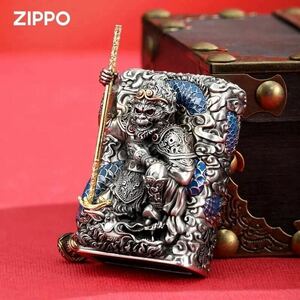 1円 定価9.8万円 Zippo 孫悟空 真鍮製 斉天大聖 ライター ジッポー オイルライター 新品 喫煙グッズ 重量感 