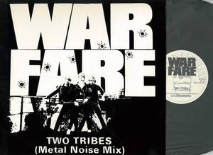 WARFARE ／ TWO TRIBES (metal noise mix) ミニＬＰ　　　検～ nwobhm venom iron maiden tank raven metallica