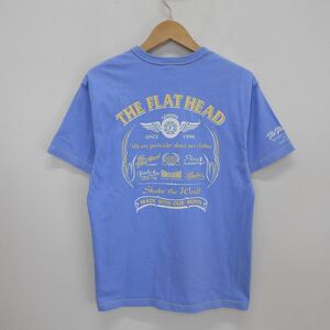 THE FLAT HEAD フラットヘッド 半袖 Tシャツ プリント ロゴ 40 10119179