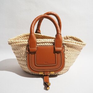 K3559P　▼Chloe クロエ▼　MARCIE ラフィア TOTE バッグ ナチュラル バスケットバッグ かごバッグ 春夏 rb mks