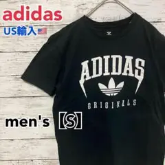 ●T194【US輸入】アディダス 半袖 Tシャツ ブラック系 men