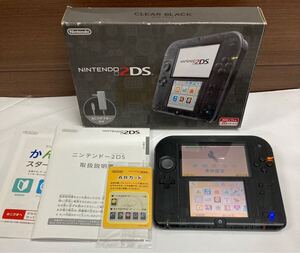 任天堂 ♪ ニンテンドー 2DS 本体 クリアブラック 通電確認済 ♪ FTR 001 任天堂 NDS ゲーム Nintendo 