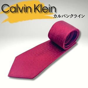 Calvin Klein カルバンクライン　ネクタイ　レッド系