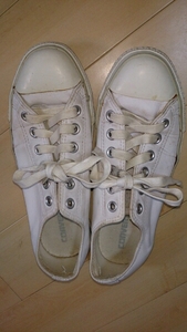 コンバースオールスターCONVERSE ALL STARレザースニーカー24.5 used中古