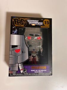 Funko Pop! Pin Cartoons #15 Transformers Megatron 4” Enamel Pin Collectible NIB 海外 即決