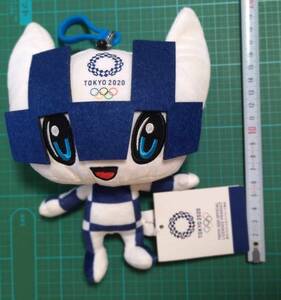 東京オリンピック 2020 ミライトワ パスケース ぬいぐるみ リール付 TOKYO Olympic Games mascot Miraitowa stuffed toy Doll pass holder