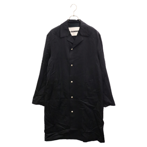 JIL SANDER ジルサンダー 20SS ライト ステンカラーコート ロングコート ネイビー JSMQ431044MQ39060001