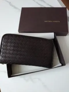 BOTTEGA VENETA ラウンドファスナー ブラウン 美品