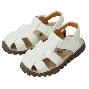 ☆ ホワイト ☆ 29（約18cm） ☆ キッズサンダル yksandals サンダル キッズ 女の子 男の子 靴 子供 子ども こども 女児 男児 フラット