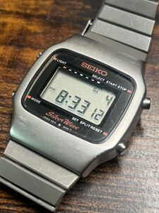 セイコー デジタル クオーツ シルバーウェーブ 腕時計 稼働品 A914 SEIKO 