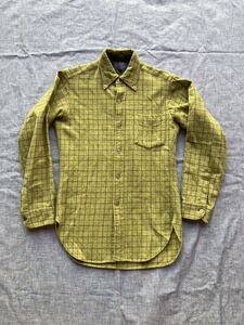 状態良好　PENDLETON ペンドルトン60s ビンテージ VINTAGE長袖 シャツ チェック ウールシャツチェック柄 アメリカ製　USA製　ボタンダウン