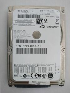 中古品★富士通(FUJITSU) ノート用HDD MHZ2080BH/80GB/SATA300/5400 rpm/2.5インチ ★