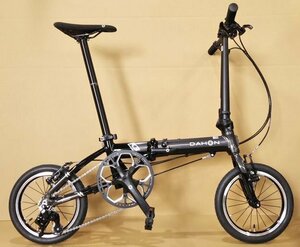 新品傷あり Ｋ3 ガンメタル×ブラック 14インチ スリップバッグミニ付き ＤＡＨＯＮ 国内正規代理店品 送料無料(北海道、沖縄、離島除く)