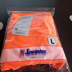 オレンジスクール水着。新品・未使用。size-L。オレンジ色。Sprinter。学校指定。女の子。