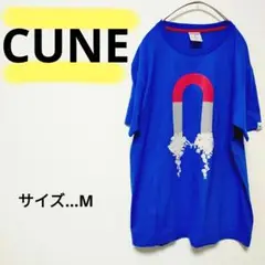 [美品]CUNE Tシャツ ブルー Mサイズ