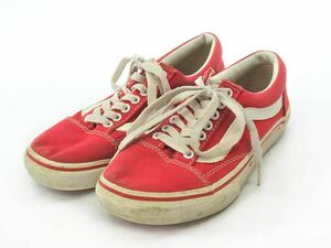 VANS バンズ V36CL オールドスクール ローカット スニーカー size22.5ｃｍ/赤 ■■ ☆ dhc5 レディース