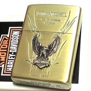 ZIPPO ライター ハーレーダビッドソン ジッポ イーグルメタル アンティークゴールド ブラス 国内限定モデル かっこいい 鷲 おしゃれ メンズ