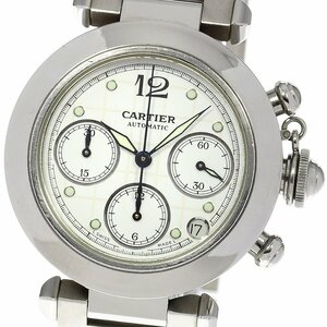 カルティエ CARTIER W31039M7 パシャC クロノ デイト 自動巻き ボーイズ _805216