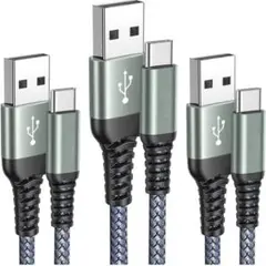 即購入可❣️ USB Type C ケーブル USB-A Cケーブル 3本