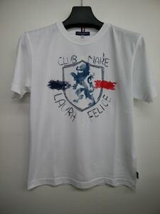 Ｔシャツ 50％OFF Laura Ｆelice プリント 丸首(48)L 新品