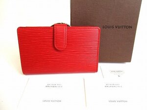 【未使用保管品】 ルイヴィトン LOUIS VUITTON エピ シルバー金具 ポルトフォイユ ヴィエノワ 2つ折り 財布 コンパクト財布