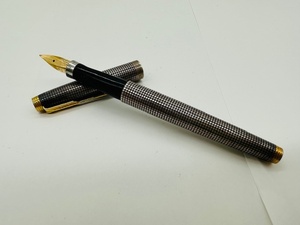 PARKER/パーカー　万年筆　ペン先14K/K14　STERLING CAP＆BERREL　筆記未確認