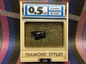 東芝用 N-58C オーム 62-24 DIAMOND STYLUS 0.5mil レコード交換針