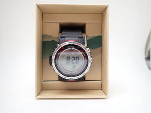 44723 ★ CASIO カシオ PROTREK プロトレック PRW-35 ブラック×レッド ソーラー電波 ★ 未使用品 稼働品