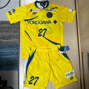 新品 横河武蔵野FC 2021 支給品 2点セット 実使用 非売品 ユニフォーム 東京武蔵野ユナイテッドFC いわきFC Jリーグ JFL 上下セット 