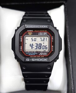 美品・動作良好 CASIO G-SHOCK GW-M5610-1JF タフソーラー 電波受信 電波ソーラー マルチバンド6 スクウェア ブラック スピード オリジン