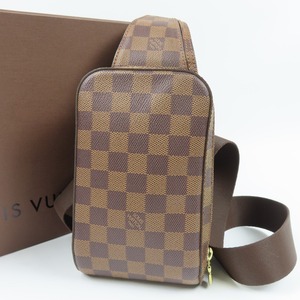 42243★1円スタート★LOUIS VUITTON ルイヴィトン 新品同様美品 ジェロニモス ショルダーバッグ ダミエ ボディバッグ PVC エベヌ