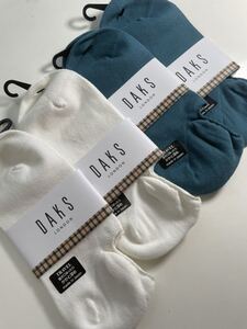 903 DAKS ダックス ブランドソックス スニーカーソックス 紳士 靴下 4足組 メンズ 百貨店　カジュアルソックス　ゆったりフィット　スニソ