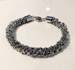 送料無料 人気商品 男女兼用 ブレスレット シルバーカラー ホワイト 16.0cm ユニセックス Tiiibracelet 検索：北川景子 GACKT