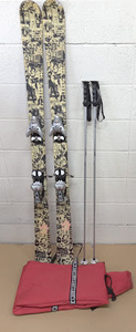 ▽ LINE Invader ストック / スキー板 158cm サロモン SALOMON S810 hart カーボンストック スキーストック 120cm フリースキー